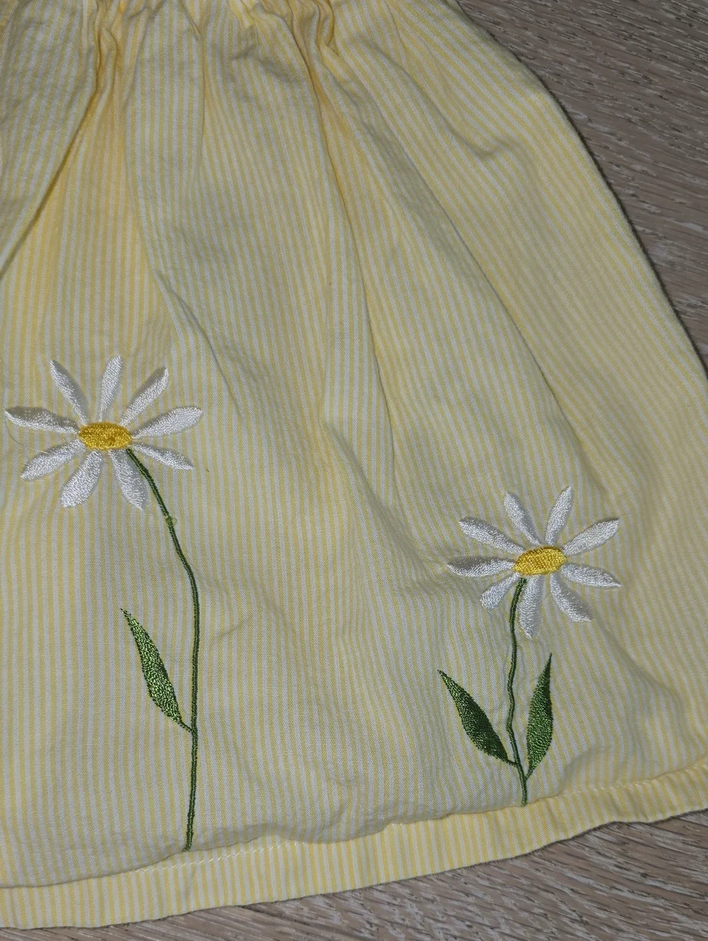 GAP Yellow Daisy Embroidered Sundress with Bloomers 12-18 Mos.
